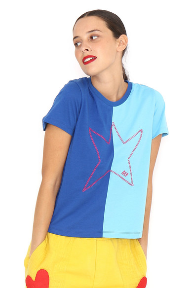 Agatha ruiz de la prada CAMISETA BICOLOR ESTRELLA Rebajas de fábrica