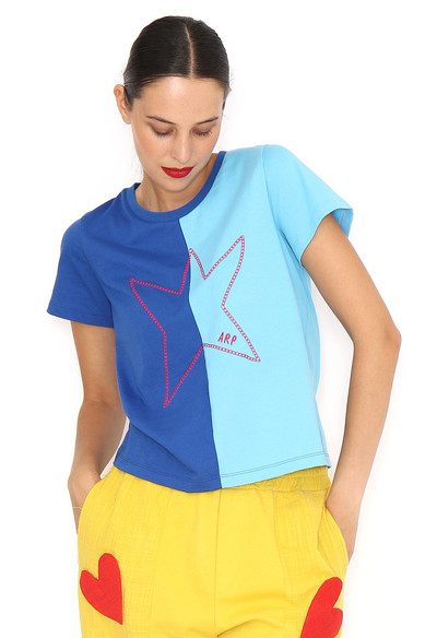 Agatha ruiz de la prada CAMISETA BICOLOR ESTRELLA Rebajas de fábrica