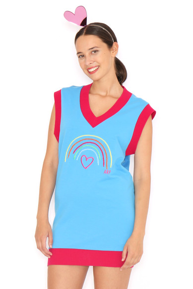 Agatha ruiz de la prada CHALECO LARGO ARCOIRIS Los más vendidos