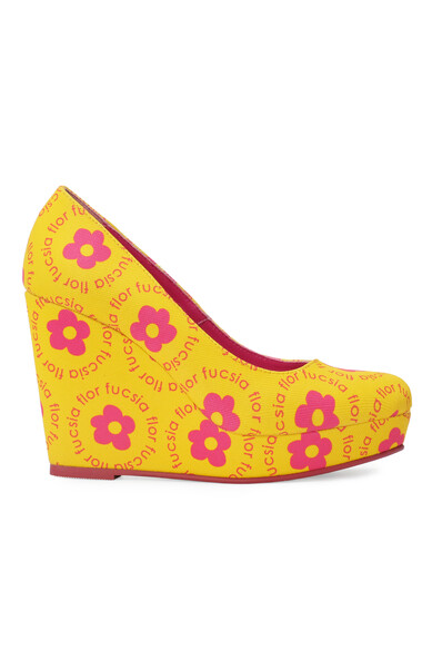 Agatha ruiz de la prada CUÑA AMARILLA FLORES Ventas relámpago