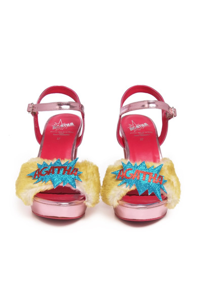 Agatha ruiz de la prada SANDALIA ROSA PELO Liquidación