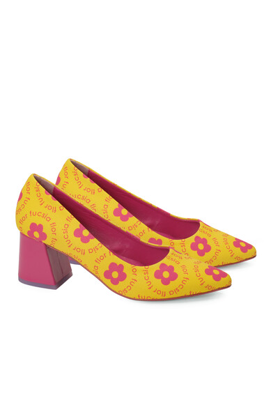 Agatha ruiz de la prada ZAPATO SALON AMARILLO Envío gratis