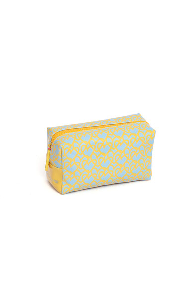 Agatha ruiz de la prada NECESER CORAZONES AZUL/AMARILLO Rebajas de fábrica