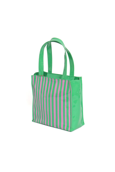 Agatha ruiz de la prada BOLSA RAYAS VERDE/FUCSIA PEQUEÑA Ventas relámpago