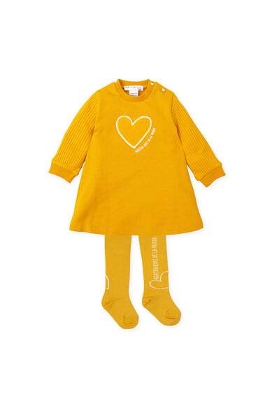 Agatha ruiz de la prada VESTIDO MOSTAZA CORAZON Últimos 3 días