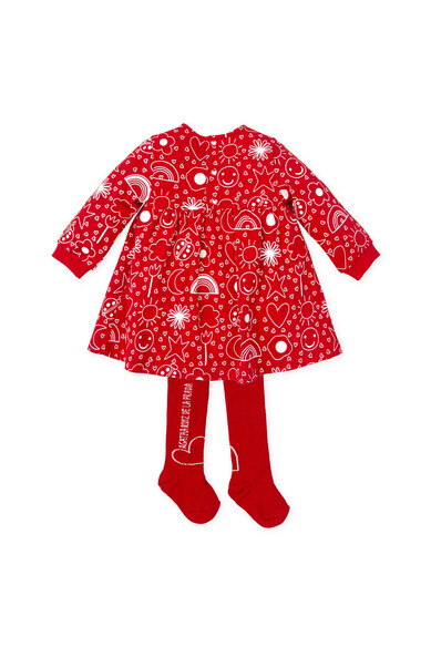 Agatha ruiz de la prada VESTIDO ROJO ICONOS BLANCOS COMPRAR AHORA
