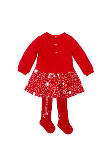 Agatha ruiz de la prada VESTIDO ROJO ICONOS BLANCOS Solo hoy