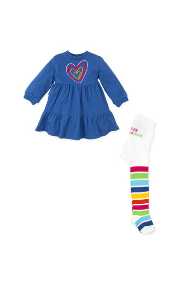 Agatha ruiz de la prada VESTIDO AZUL CORAZON CONCENTRICO Promoción trimestral