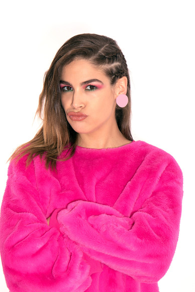 Agatha ruiz de la prada PENDIENTE TOPO GRANDE ROSA Mejor oferta