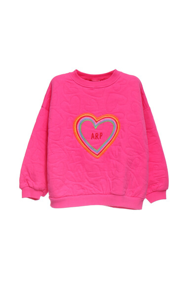 Agatha ruiz de la prada SUDADERA FUCSIA CORAZON Mejor oferta
