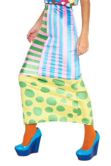 Agatha ruiz de la prada FALDA LARGA TOPOS/RAYAS Último día