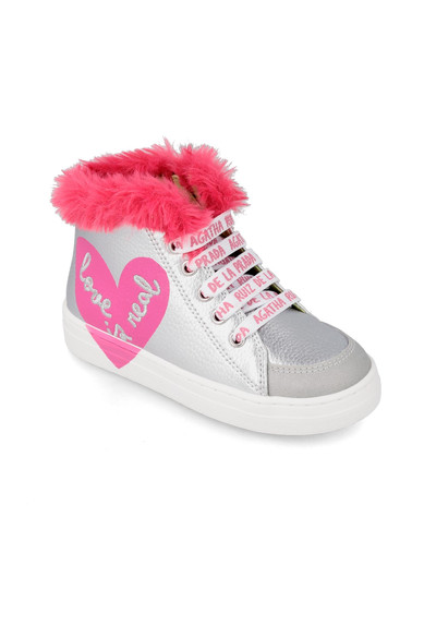 Agatha ruiz de la prada BOTIN CORDONES PLATEADOS Rebajas online