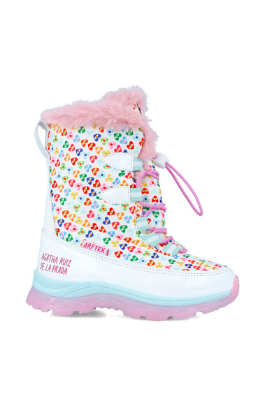 Agatha ruiz de la prada BOTA APRES-SKI ESTAMPADAS BLANCO Precio de fábrica
