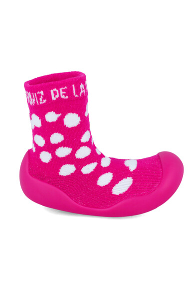 Agatha ruiz de la prada CALCETIN LYCRA TOPOS FUCSIA Superdescuento
