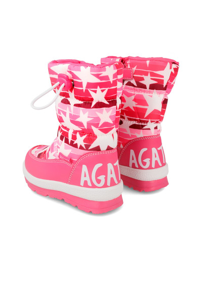 Agatha ruiz de la prada BOTA APRESKI ESTRELLAS FUCSIA Tienda de fábrica