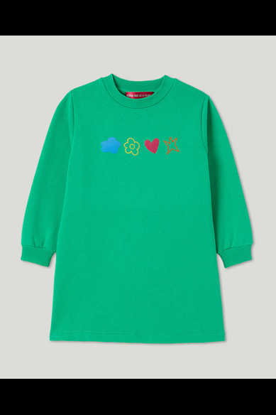 Agatha ruiz de la prada VESTIDO VERDE CORAZON ESPALDA En oferta