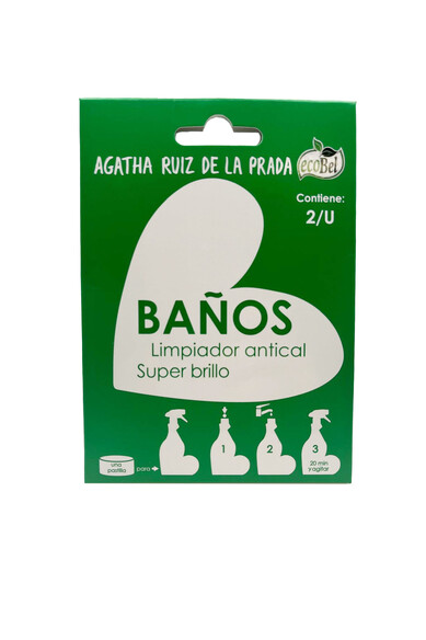 Agatha ruiz de la prada CAJA 2 PASTILLAS ECOBEL BAÑOS Devoluciones gratuitas
