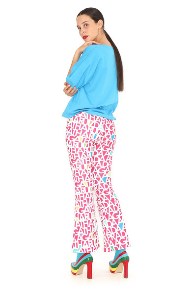 Agatha ruiz de la prada PANTALON FUCSIA LETRAS BLANCAS Rebajas de fábrica