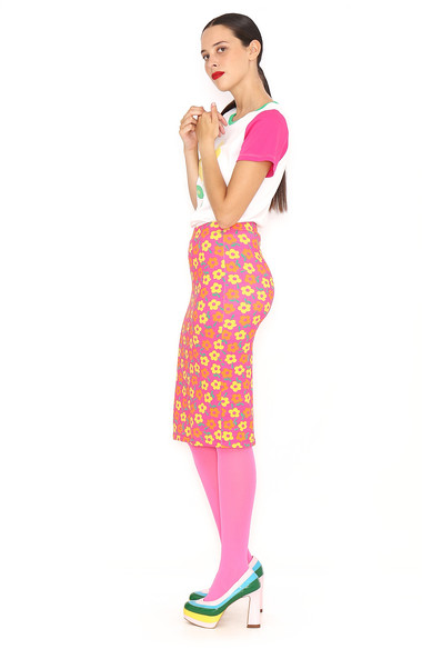 Agatha ruiz de la prada FALDA LAPIZ FLORES Descuento