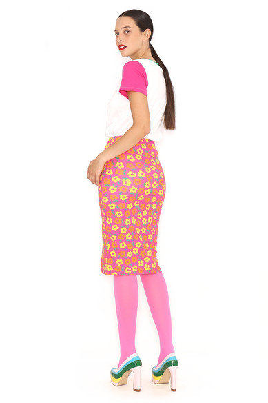 Agatha ruiz de la prada FALDA LAPIZ FLORES Descuento