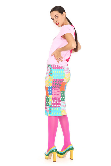 Agatha ruiz de la prada FALDA LAPIZ PATCHWORK Mejor oferta