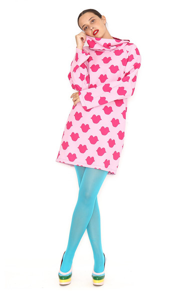 Agatha ruiz de la prada VESTIDO BESOS CUELLO Envío gratis