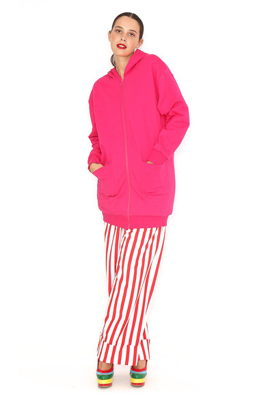 Agatha ruiz de la prada CHAQUETA LARGA FUCSIA COMPRAR AHORA