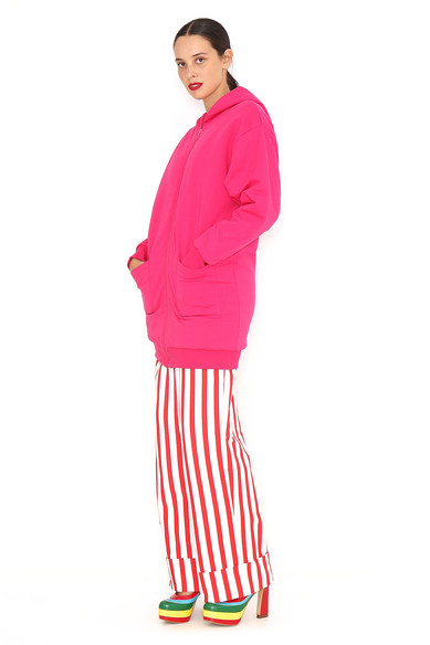 Agatha ruiz de la prada CHAQUETA LARGA FUCSIA COMPRAR AHORA