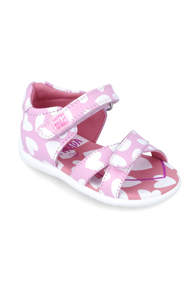 Agatha ruiz de la prada SANDALIA ROSA CORAZONES BLANCOS Precio de fábrica