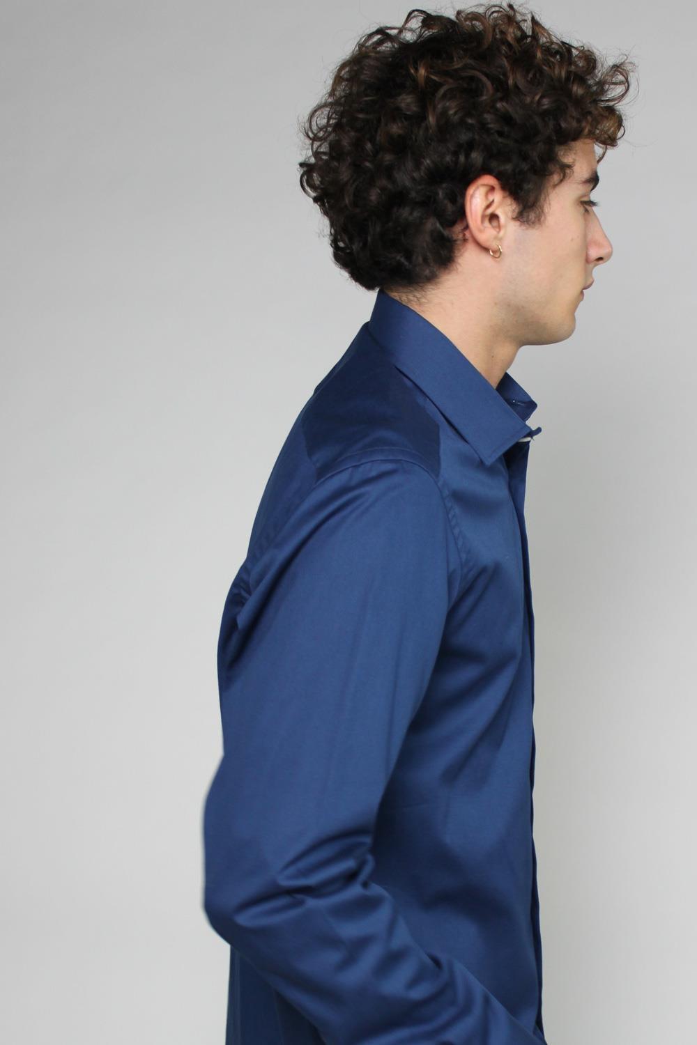 Antonio miro CAMISA ÍNDIGO BOLSILLO Descuentos del mes