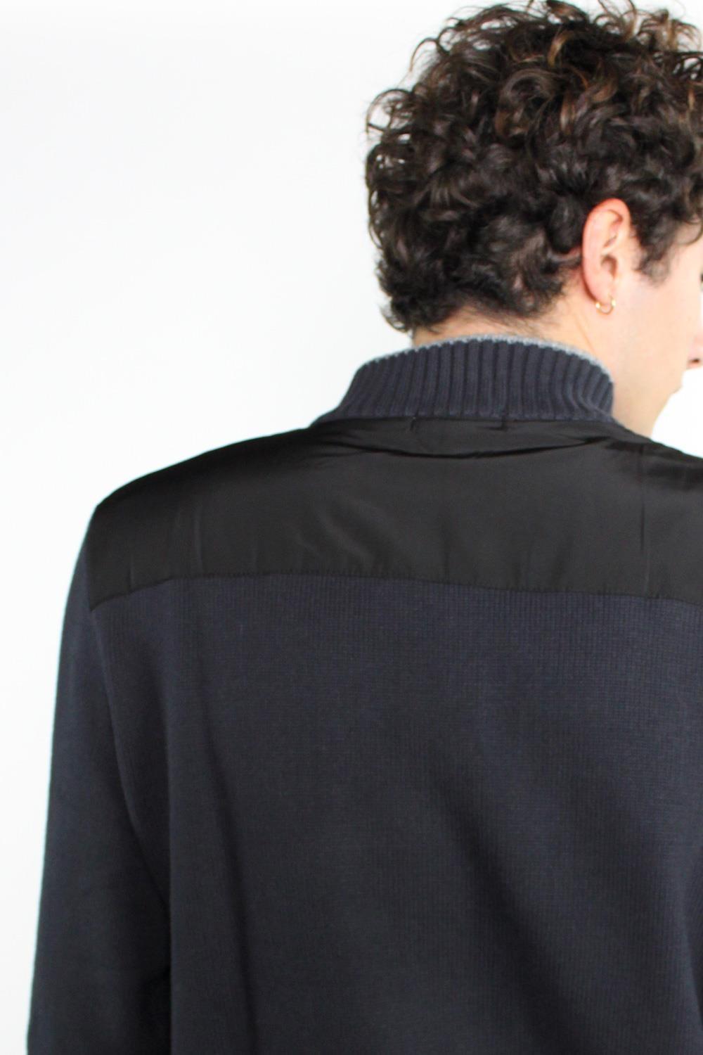 Antonio miro JERSEY BICOLOR LISO DETALLE NYLON Oferta exclusiva