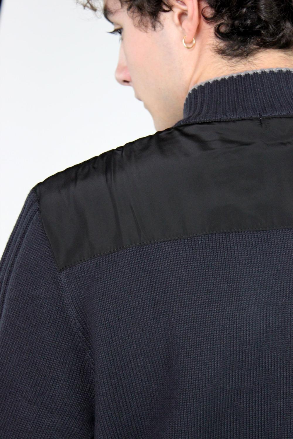 Antonio miro JERSEY BICOLOR LISO DETALLE NYLON Oferta exclusiva