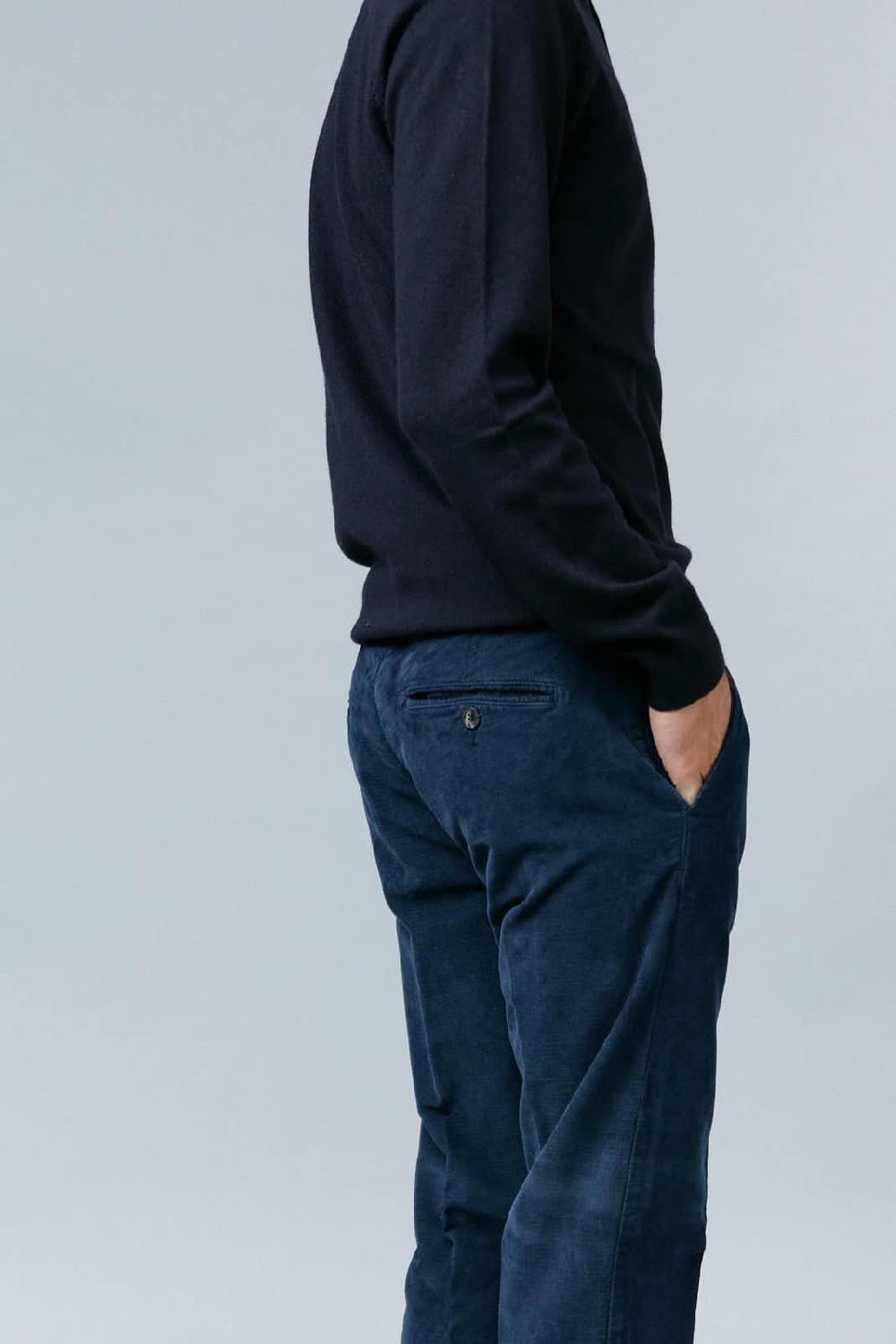 Antonio miro PANTALÓN PITILLO MICROPANA MARINO Rebajas top