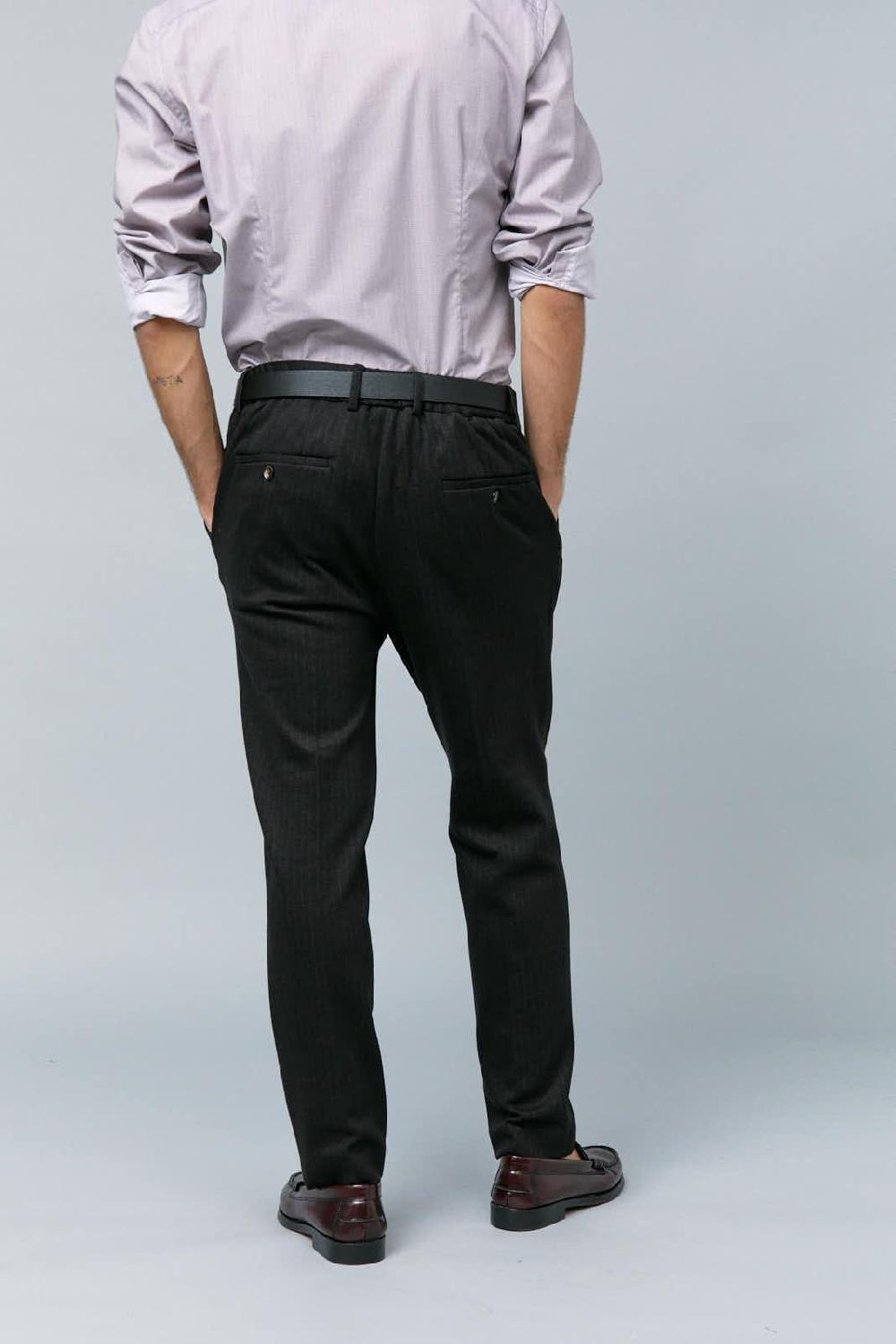 Antonio miro PANTALÓN RAYA DIPLOMÁTICA GRIS Envío gratis