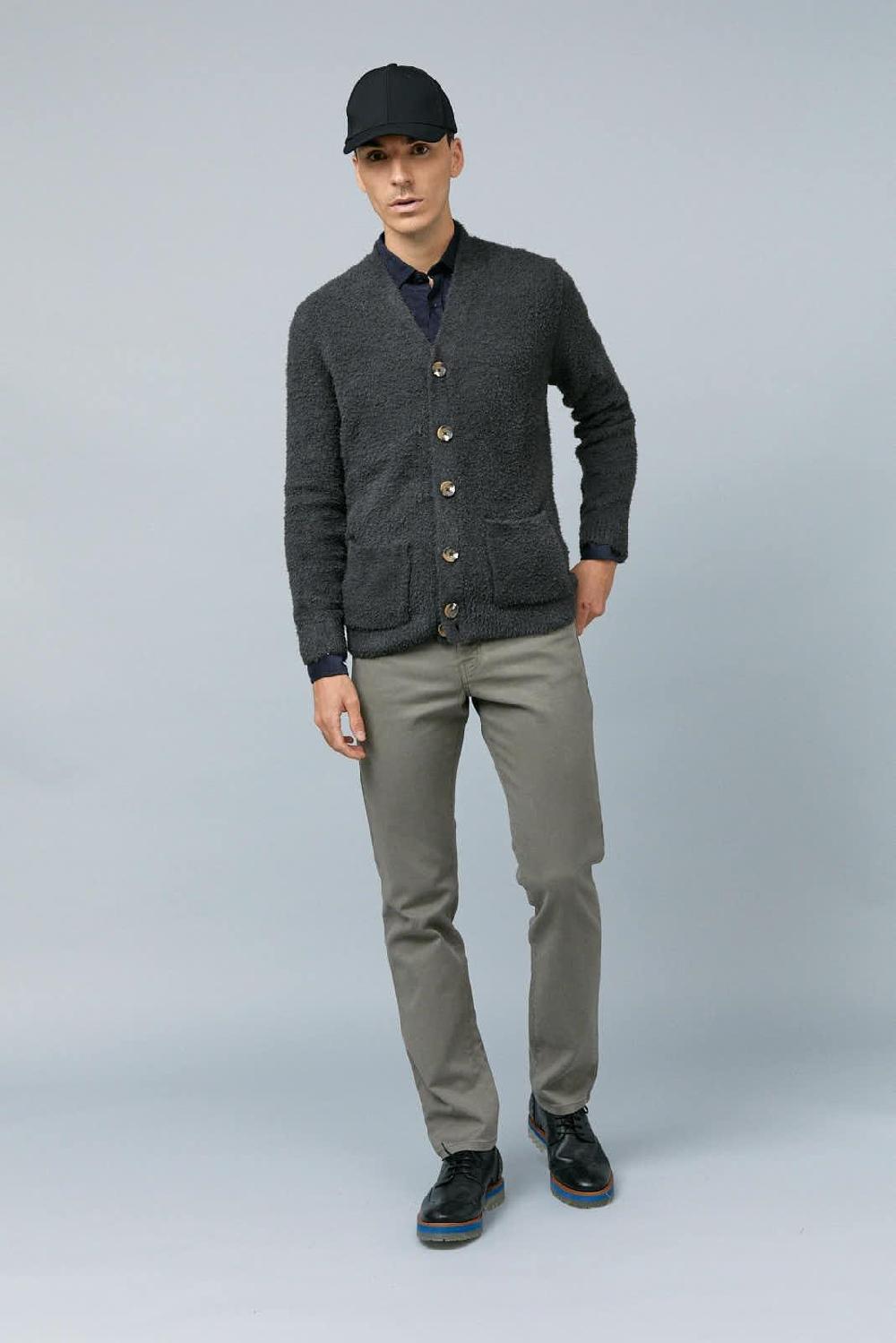 Antonio miro CARDIGAN GRIS OSCURO Envío internacional gratuito