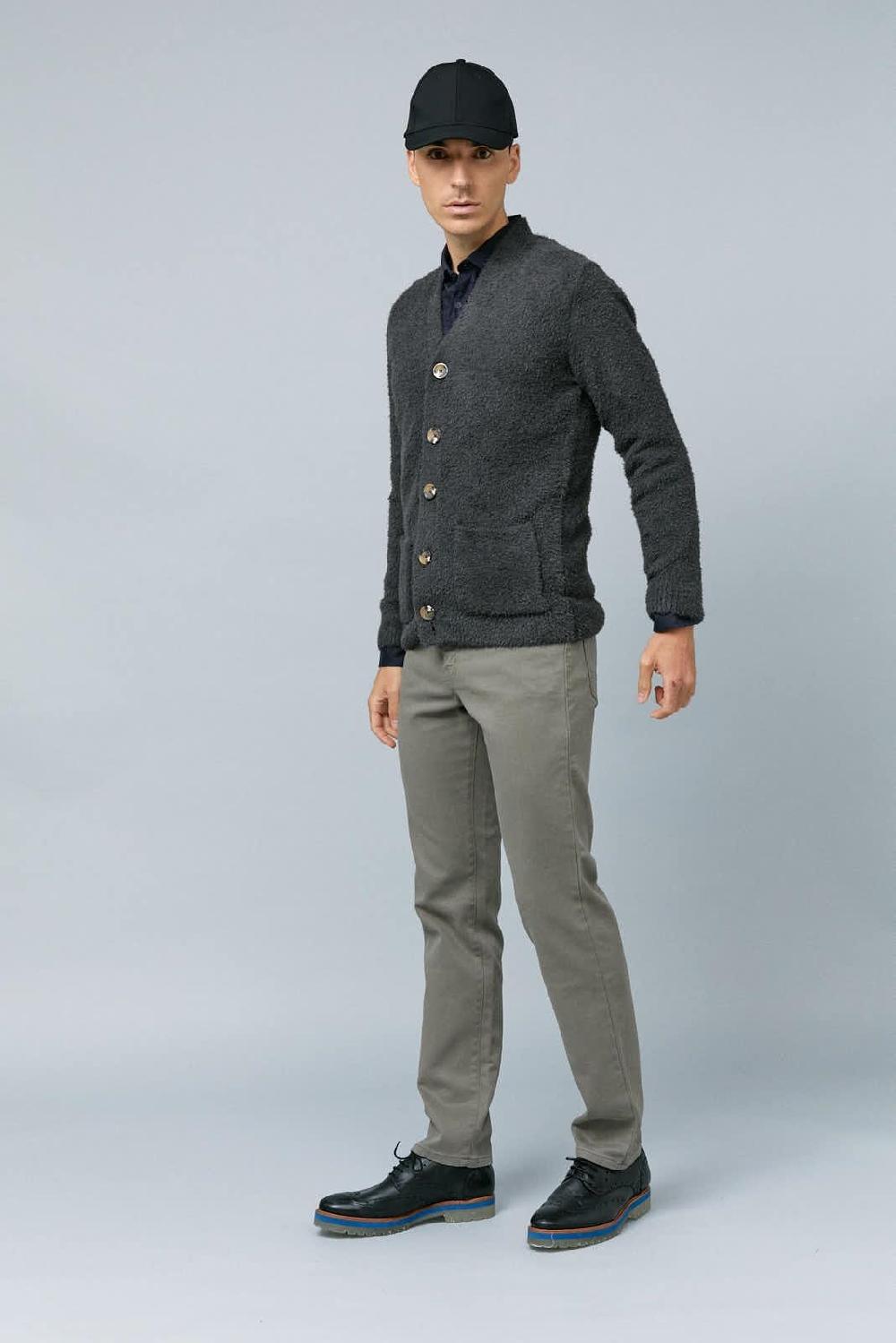 Antonio miro CARDIGAN GRIS OSCURO Envío internacional gratuito