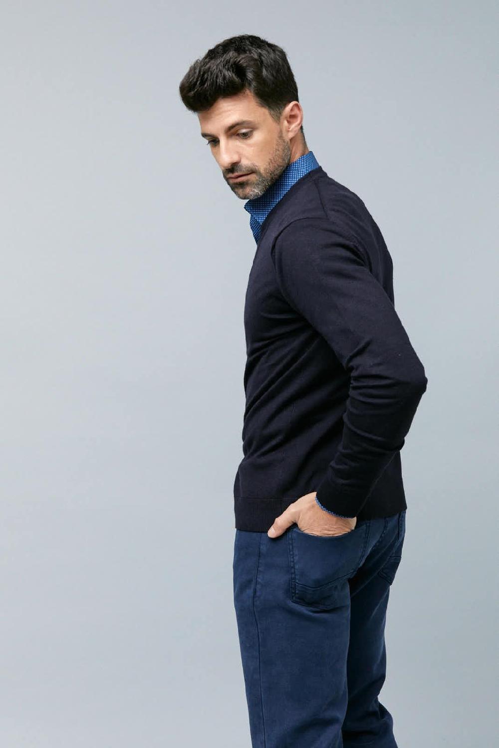 Antonio miro CHAQUETA CARDIGAN NAVY Precios de Black Friday