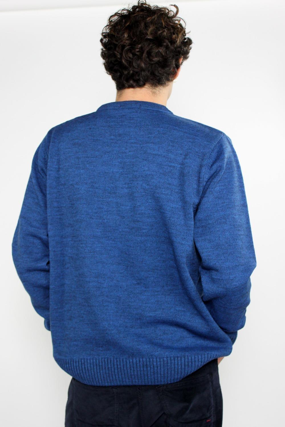 Antonio miro JERSEY CUELLO REDONDO AZUL ELECTRICO Última moda