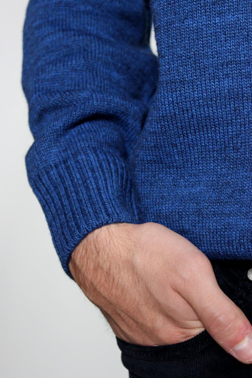 Antonio miro JERSEY CUELLO REDONDO AZUL ELECTRICO Última moda