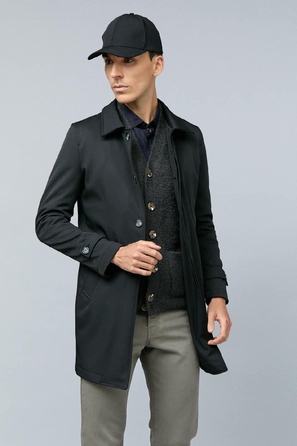 Antonio miro GABARDINA NYLON NEGRA Rebajas
