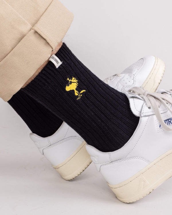 Brava fabrics Calcetines Peanuts Woodstock Negro