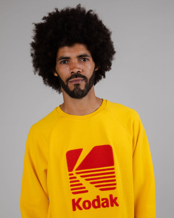 Brava fabrics Sudadera Kodak Logo Amarilla