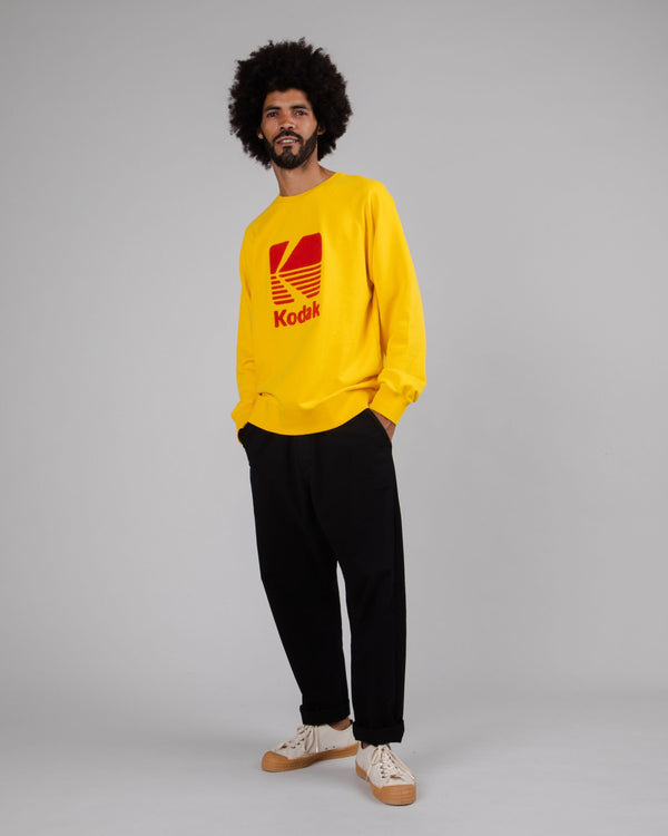 Brava fabrics Sudadera Kodak Logo Amarilla Descuento por venta flash