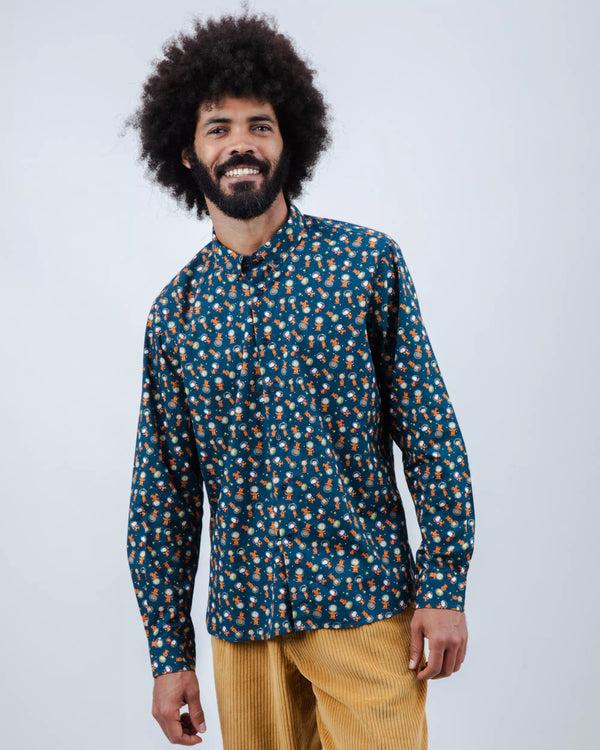 Brava fabrics Peanuts Astronaut Regular Shirt Blue Ofertas de temporada