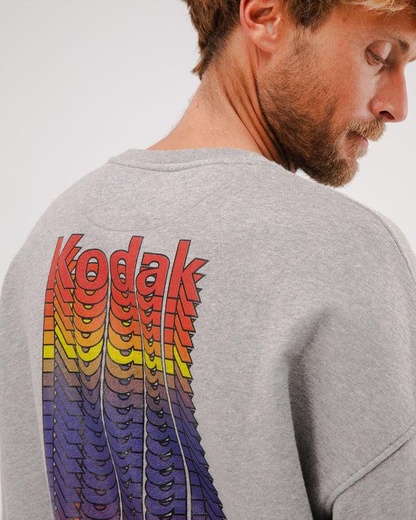 Brava fabrics Sudadera Oversize Algodón Kodak Color Gris Melange