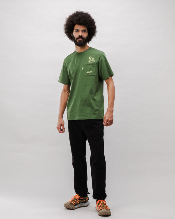 Brava fabrics Camiseta Algodón Jurassic Park Dino Verde Ventas relámpago