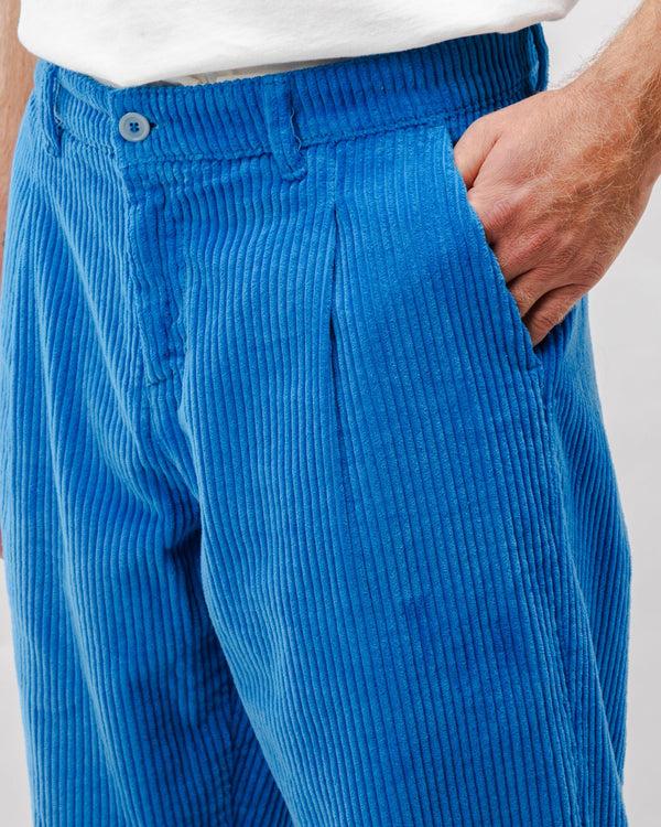 Brava fabrics Pantalón de Pana con Pinzas Blue Rebajas online