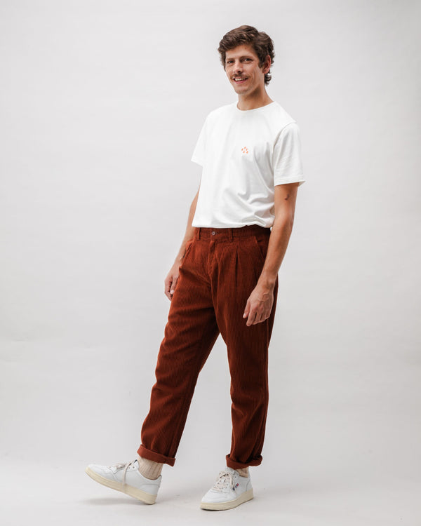 Brava fabrics Pantalón de Pana con Pinzas Copper Rebajas top