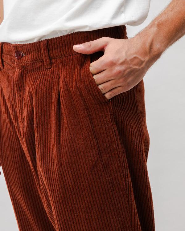 Brava fabrics Pantalón de Pana con Pinzas Copper Rebajas top