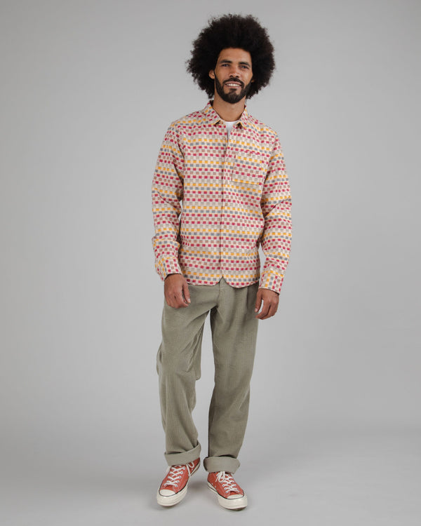 Brava fabrics Pantalón de Pana con Pinzas Pale Green Envío gratis